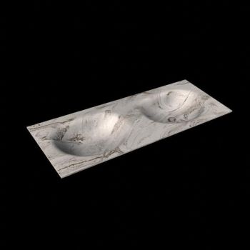 corian waschtisch 124 cm moon doppelbecken glace