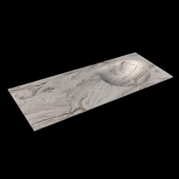 corian waschtisch 123 cm moon waschbecken rechts glace