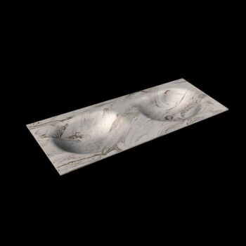 corian waschtisch 122 cm moon doppelbecken glace