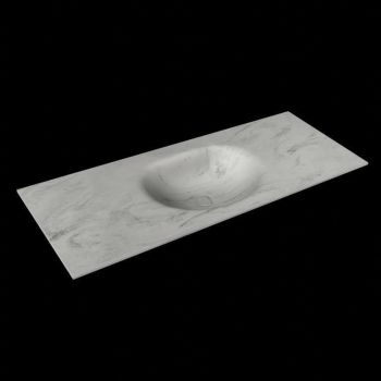 corian waschtisch 122 cm moon waschbecken mittig opalo