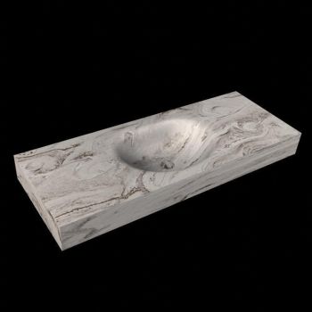corian waschtisch 117 cm freihängend moon waschbecken mittig glace