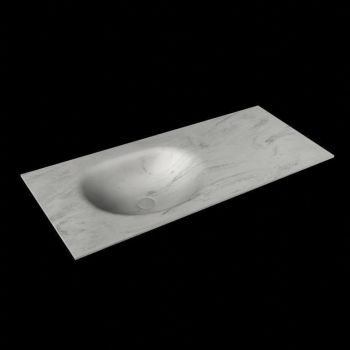 corian waschtisch 115 cm moon waschbecken links opalo