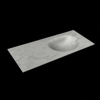 corian waschtisch 115 cm moon waschbecken rechts opalo