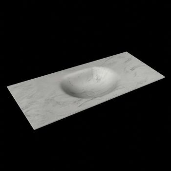 corian waschtisch 114 cm moon waschbecken mittig opalo
