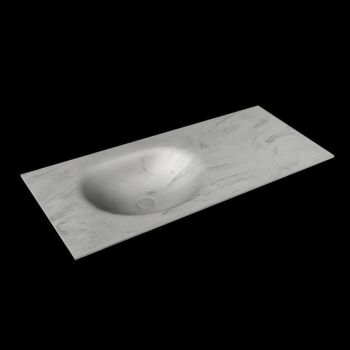 corian waschtisch 111 cm moon waschbecken links opalo