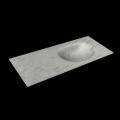 corian waschtisch 110 cm moon waschbecken rechts opalo
