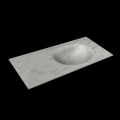 corian waschtisch 105 cm moon waschbecken rechts opalo