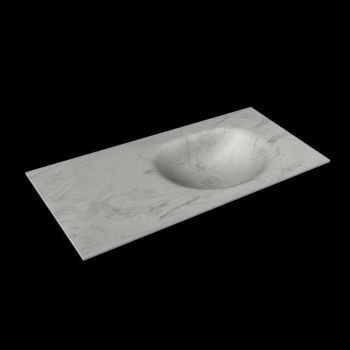 corian waschtisch 104 cm moon waschbecken rechts opalo
