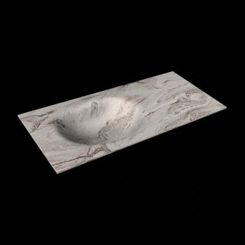 corian waschtisch 103 cm moon waschbecken links glace