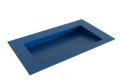 waschtisch einbau solid surface avon 80 cm blau becken mittig