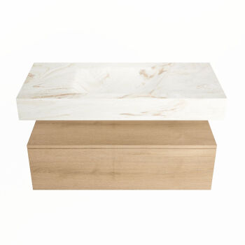 corian waschtisch set alan dlux 100 cm braun marmor frappe ADX100was1lM1fra