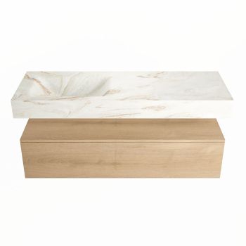 corian waschtisch set alan dlux 130 cm braun marmor frappe ADX130was1ll0fra