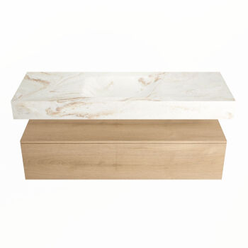corian waschtisch set alan dlux 130 cm braun marmor frappe ADX130was1lM1fra