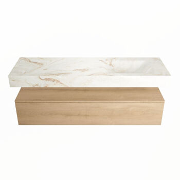 corian waschtisch set alan dlux 150 cm braun marmor frappe ADX150was1lR0fra