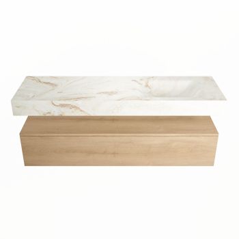 corian waschtisch set alan dlux 150 cm braun marmor frappe ADX150was1lR1fra