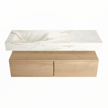 corian waschtisch set alan dlux 130 cm braun marmor frappe ADX130was2ll0fra