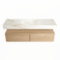 corian waschtisch set alan dlux 150 cm braun marmor frappe ADX150was2lM1fra