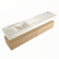 corian waschtisch set alan dlux 200 cm braun marmor frappe ADX200was2ll0fra