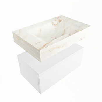 corian waschtisch set alan dlux 70 cm braun marmor frappe ADX70Tal1lM0fra