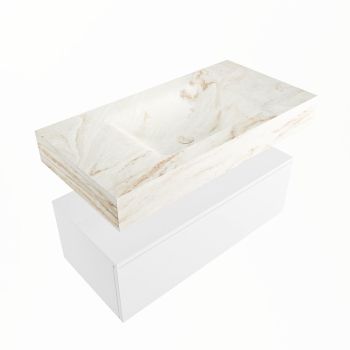 corian waschtisch set alan dlux 90 cm braun marmor frappe ADX90Tal1lM0fra