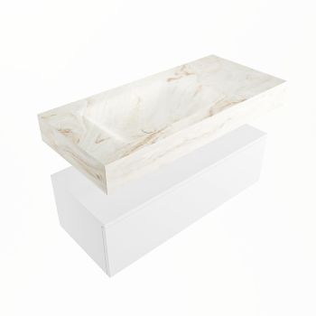 corian waschtisch set alan dlux 100 cm braun marmor frappe ADX100Tal1ll0fra