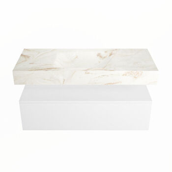 corian waschtisch set alan dlux 110 cm braun marmor frappe ADX110Tal1lM0fra