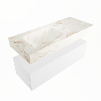 corian waschtisch set alan dlux 110 cm braun marmor frappe ADX110Tal1ll1fra