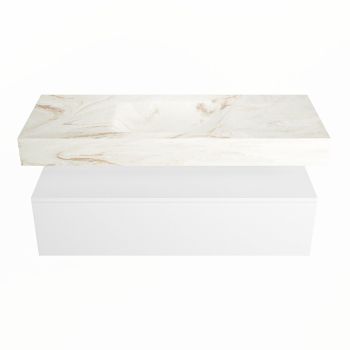 corian waschtisch set alan dlux 120 cm braun marmor frappe ADX120Tal1lM1fra
