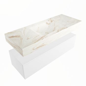 corian waschtisch set alan dlux 120 cm braun marmor frappe ADX120Tal1lM1fra