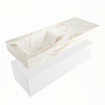 corian waschtisch set alan dlux 120 cm braun marmor frappe ADX120Tal1ll1fra