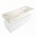 corian waschtisch set alan dlux 120 cm braun marmor frappe ADX120Tal1lR1fra