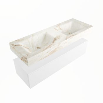 corian waschtisch set alan dlux 130 cm braun marmor frappe ADX130Tal1lD0fra