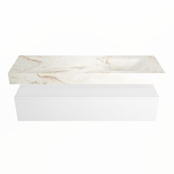 corian waschtisch set alan dlux 150 cm braun marmor frappe ADX150Tal1lR0fra
