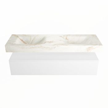corian waschtisch set alan dlux 150 cm braun marmor frappe ADX150Tal1lD0fra