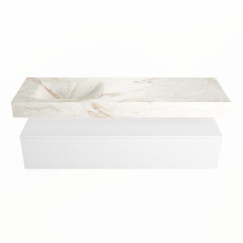 corian waschtisch set alan dlux 150 cm braun marmor frappe ADX150Tal1ll1fra