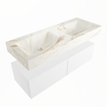 corian waschtisch set alan dlux 120 cm braun marmor frappe ADX120Tal2lD0fra
