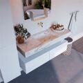 corian waschtisch set alan dlux 130 cm braun marmor frappe ADX130Tal2lM0fra
