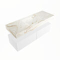 corian waschtisch set alan dlux 130 cm braun marmor frappe ADX130Tal2lM0fra