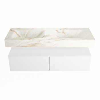 corian waschtisch set alan dlux 130 cm braun marmor frappe ADX130Tal2lD0fra