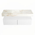 corian waschtisch set alan dlux 130 cm braun marmor frappe ADX130Tal2lM1fra