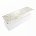 corian waschtisch set alan dlux 150 cm braun marmor frappe ADX150Tal2lM0fra