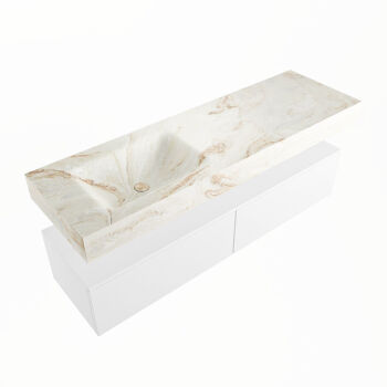 corian waschtisch set alan dlux 150 cm braun marmor frappe ADX150Tal2ll0fra