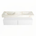 corian waschtisch set alan dlux 150 cm braun marmor frappe ADX150Tal2lD0fra