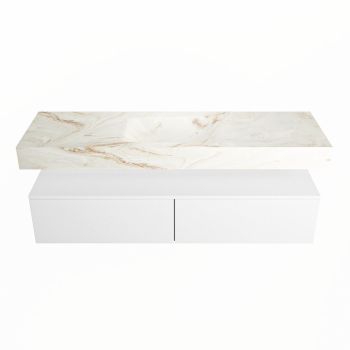 corian waschtisch set alan dlux 150 cm braun marmor frappe ADX150Tal2lM1fra
