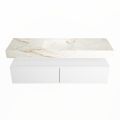 corian waschtisch set alan dlux 150 cm braun marmor frappe ADX150Tal2lM1fra