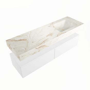 corian waschtisch set alan dlux 150 cm braun marmor frappe ADX150Tal2lR1fra