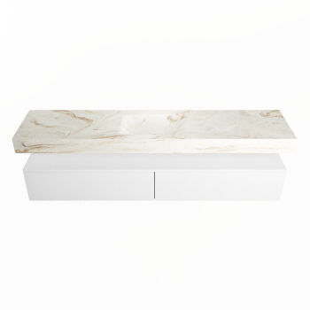 corian waschtisch set alan dlux 200 cm braun marmor frappe ADX200Tal2lM0fra