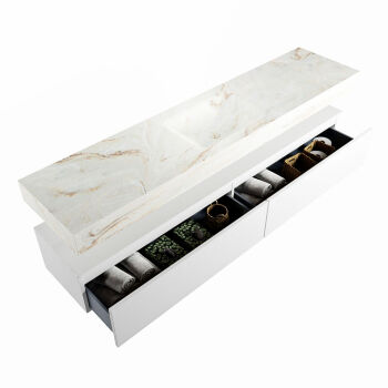 corian waschtisch set alan dlux 200 cm braun marmor frappe ADX200Tal2lM0fra