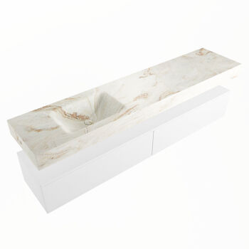 corian waschtisch set alan dlux 200 cm braun marmor frappe ADX200Tal2ll0fra