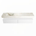 corian waschtisch set alan dlux 200 cm braun marmor frappe ADX200Tal2ll0fra